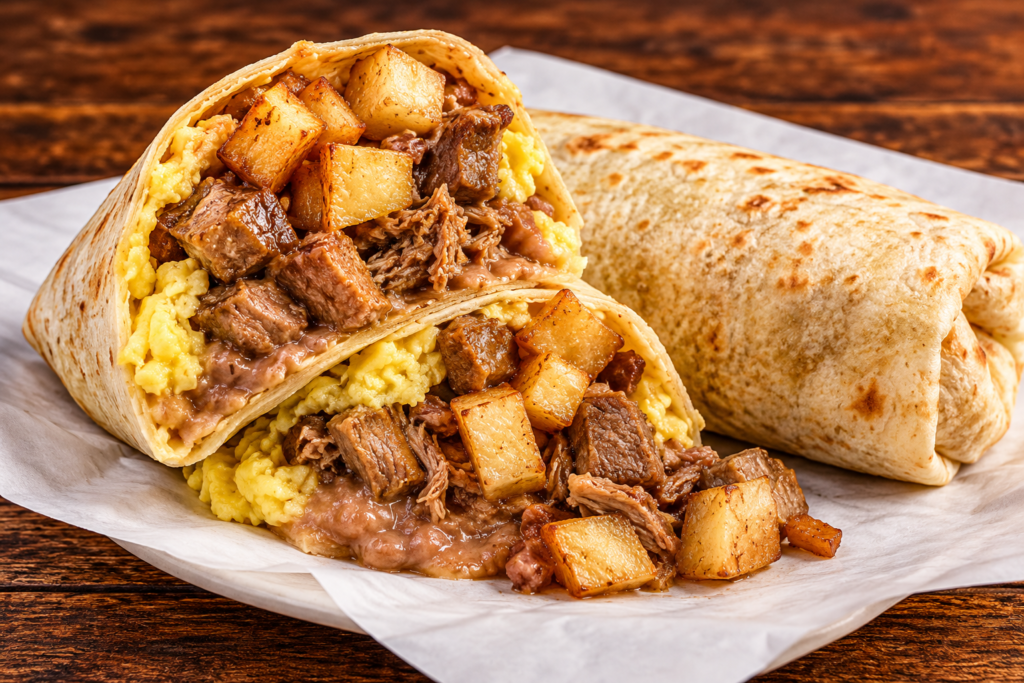 BIG BOSS BREAKFAST CHILE VERDE & EGG BURRITO!!!!